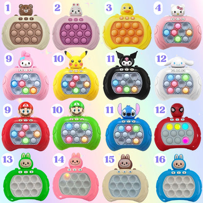 【SNS大人気】★光るプッシュポップ知育玩具